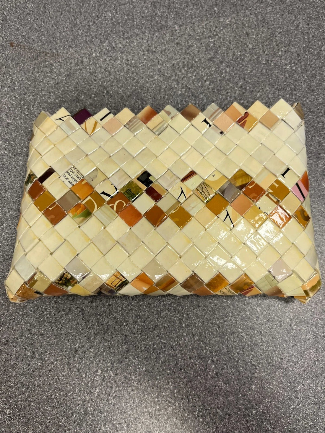Women's Recycled Materials Clutch Handbag – Artistic Designer Purse