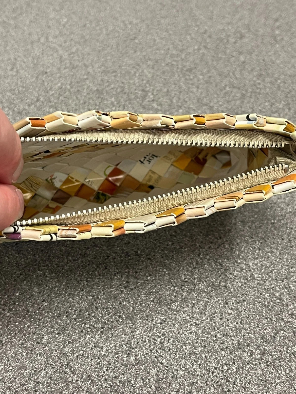 Women's Recycled Materials Clutch Handbag – Artistic Designer Purse