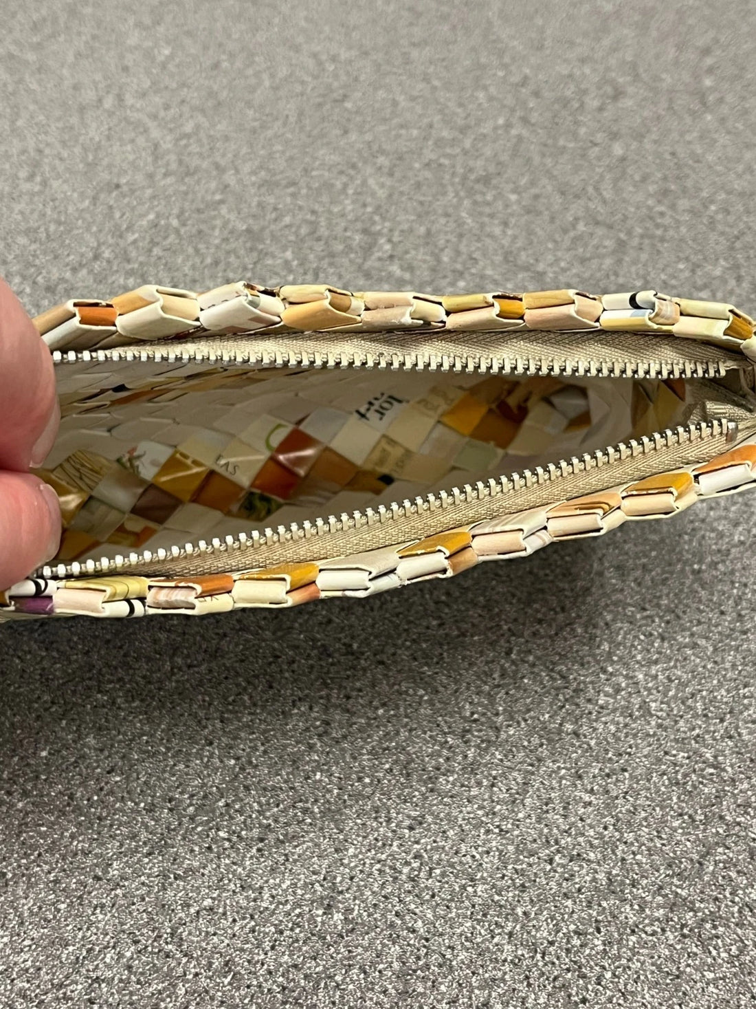 Women's Recycled Materials Clutch Handbag – Artistic Designer Purse