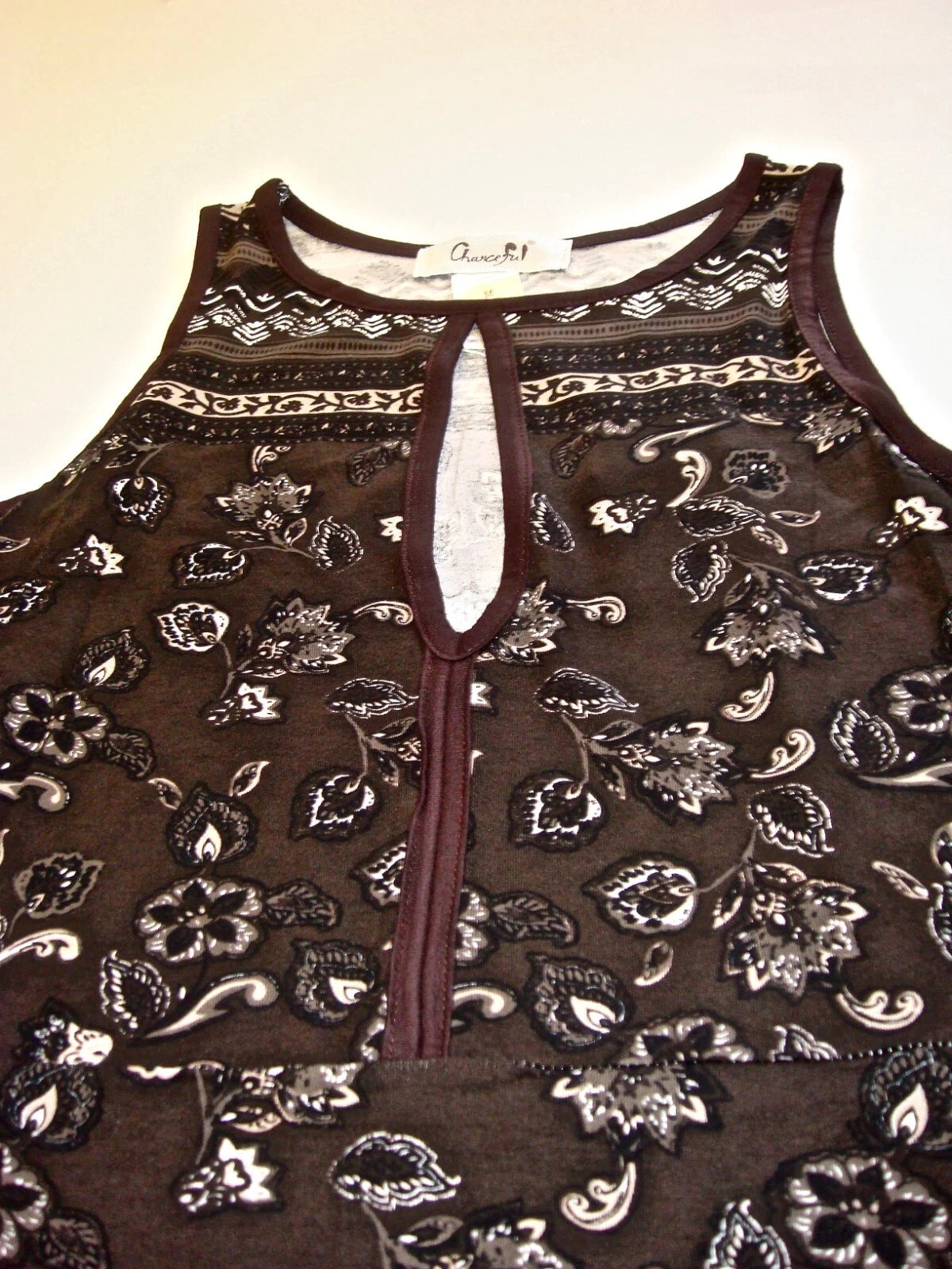 Women's Sleeveless Keyhole Ruffle Hem Sheath Dress