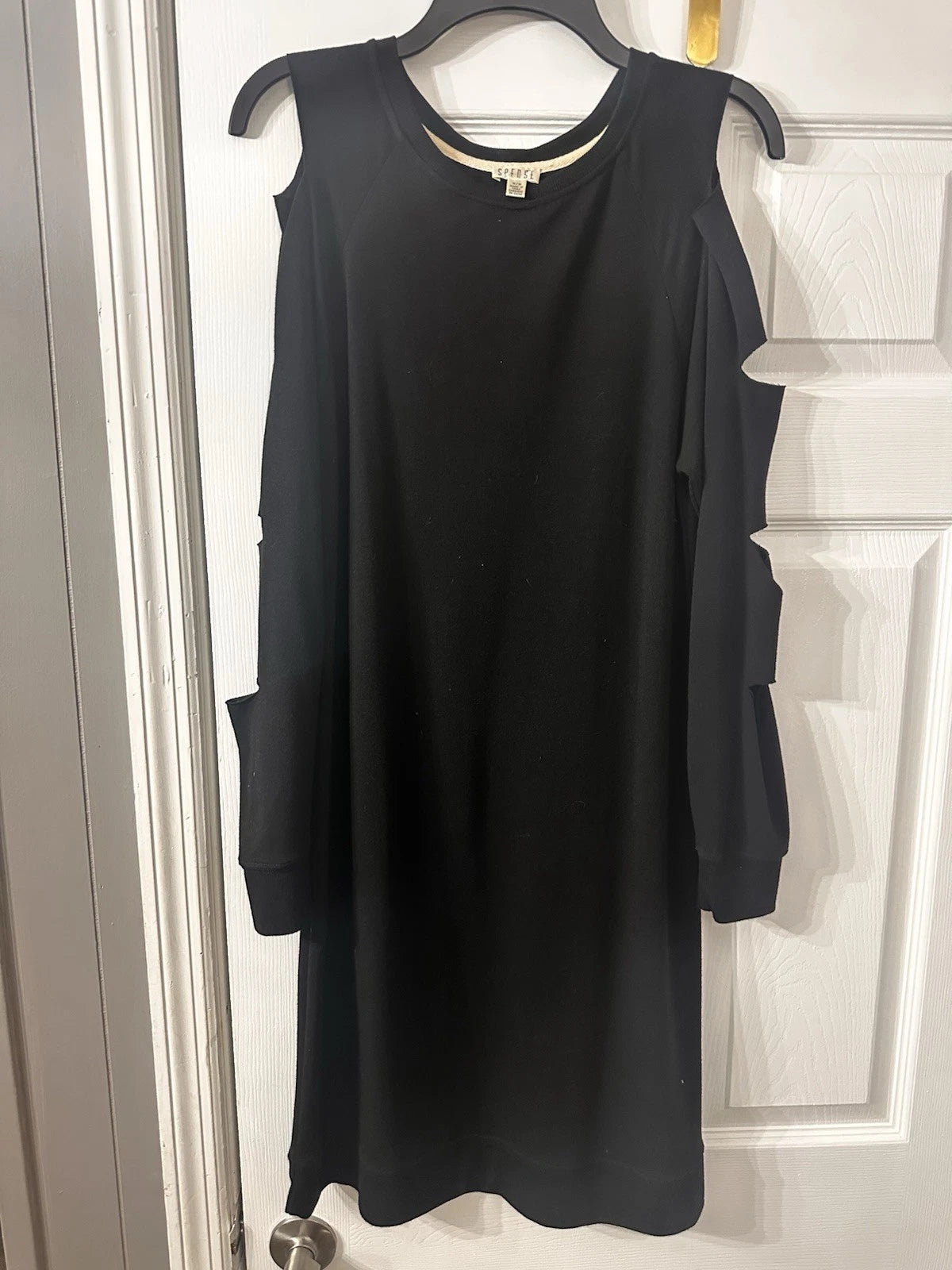 Women's Spoese Black Long Sleeve Sweater Dress Size M NWOT