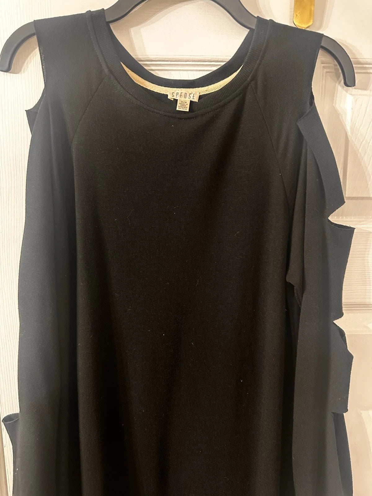 Women's Spoese Black Long Sleeve Sweater Dress Size M NWOT