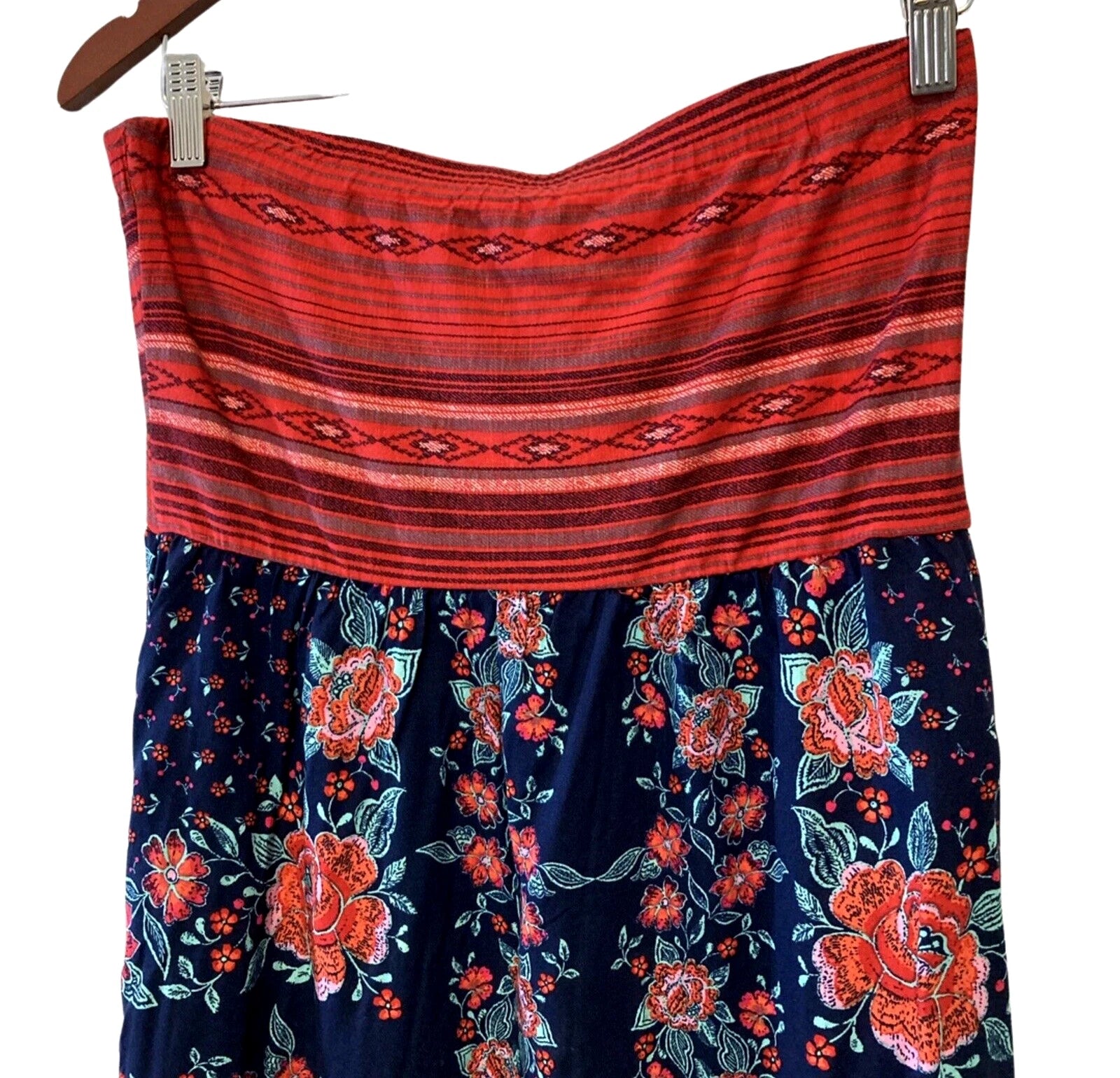 Xhilaration Women's Floral Cold Shoulder Maxi Dress Size M NWT