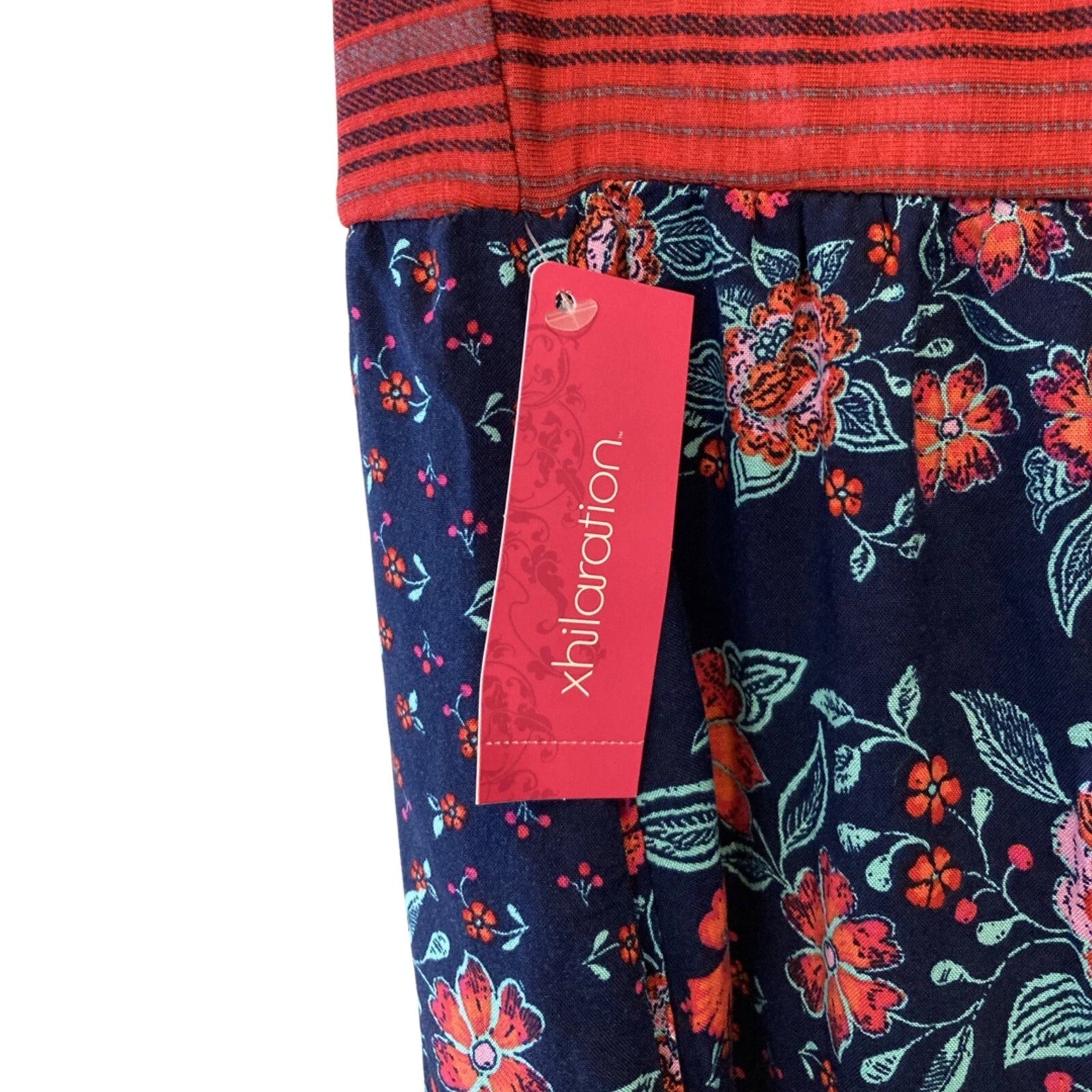 Xhilaration Women's Floral Cold Shoulder Maxi Dress Size M NWT