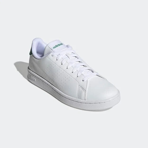 adidas Advantage Men's Racquetball Sneakers White Green – Court Shoes, Size 10