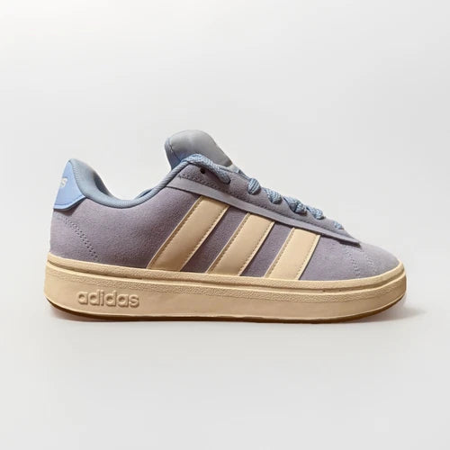 adidas VL Court 2.0 Men's Suede Sneakers Purple Beige Blue – Size 10D