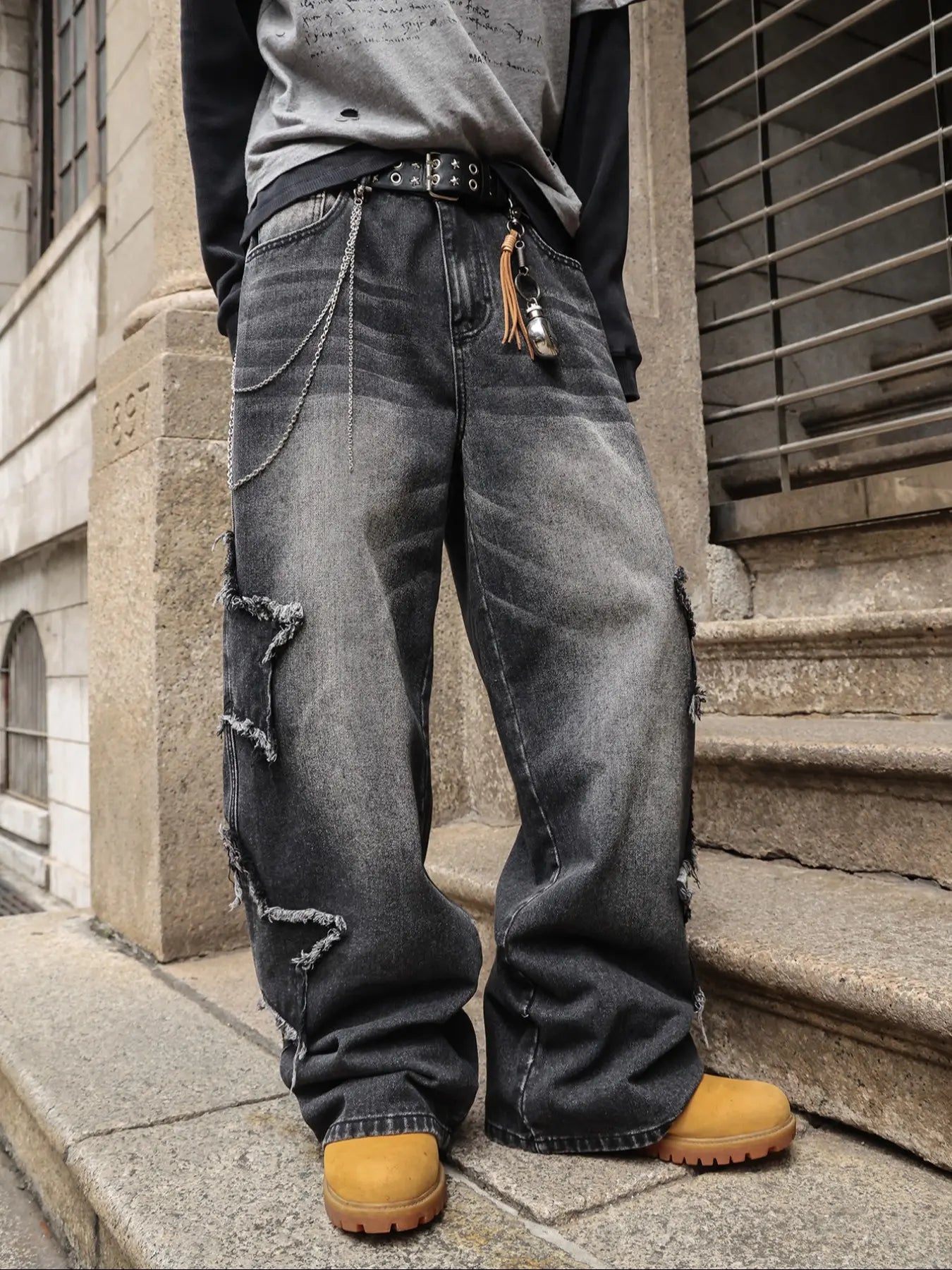 Four-Season Washed Vintage Loose Straight Leg Jeans, Y2K Street Style Denim Jeans, Perfect Gift for Husband and Boyfriend