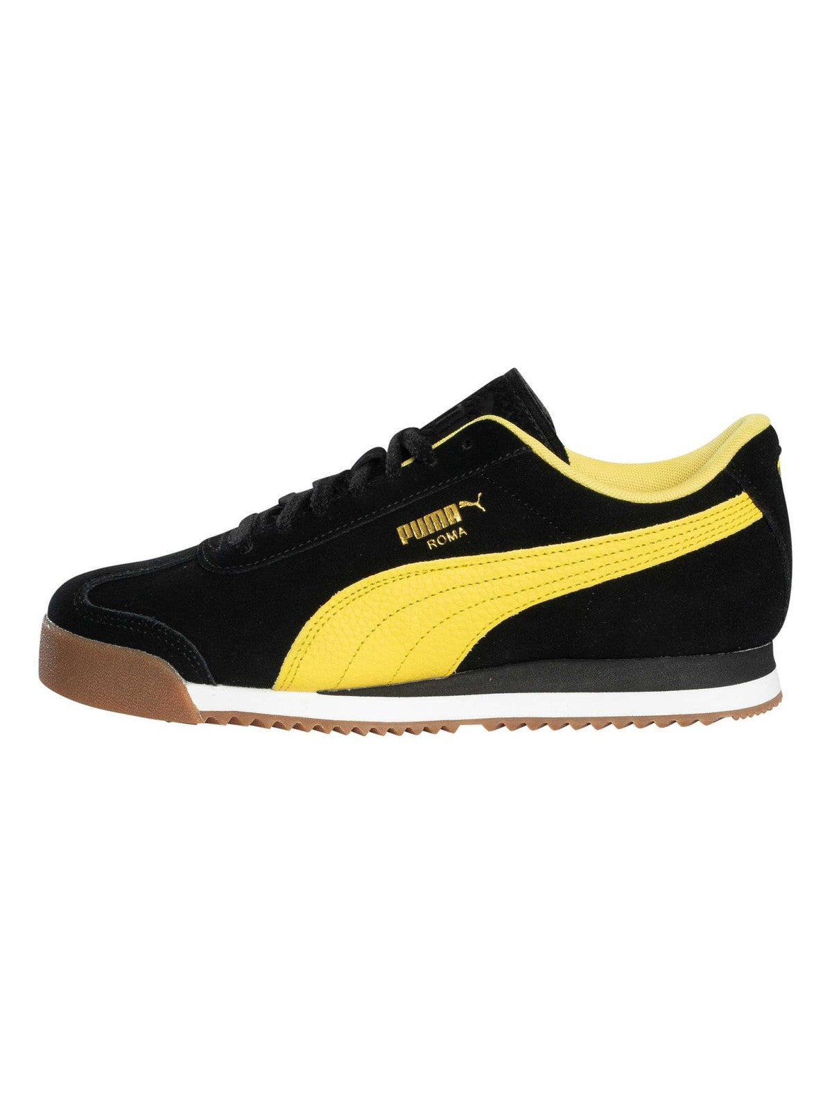 Puma Men's Roma Suede Trainers, Black - Image 2