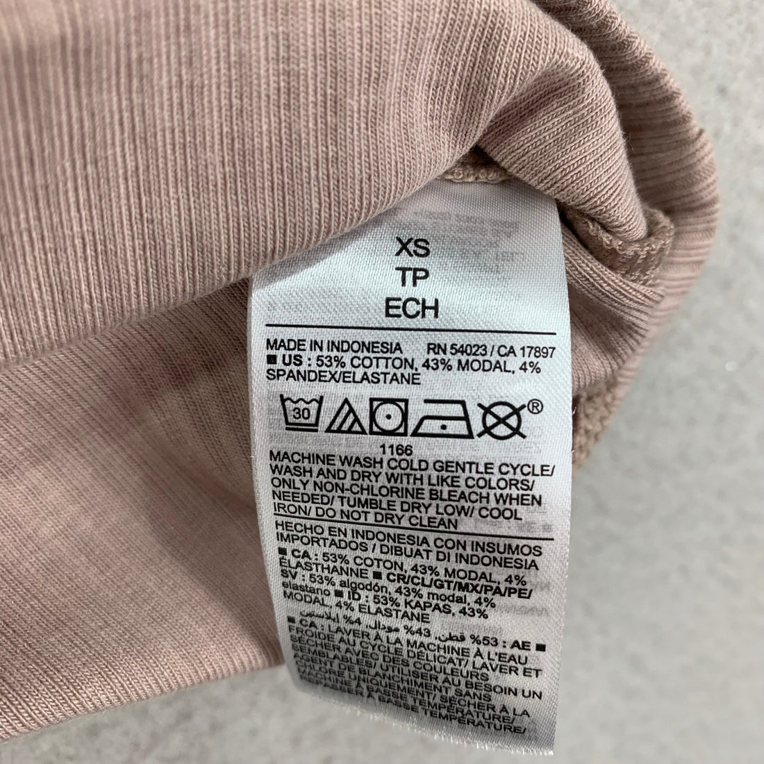 Old Navy Shirt Womens XS Tan One Shoulder Ribbed Stretch Neutral