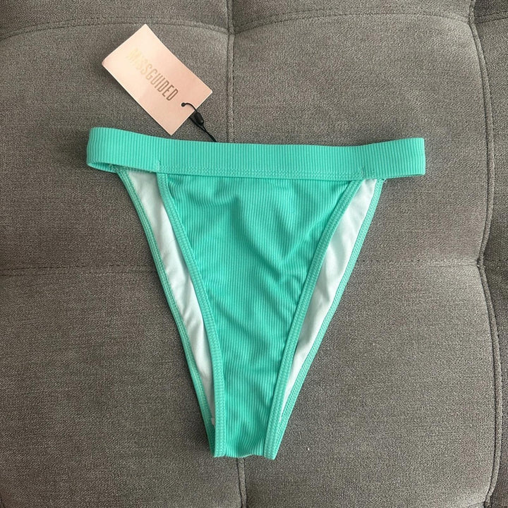 Missguided High Waisted Bikini Swimsuit Bottoms