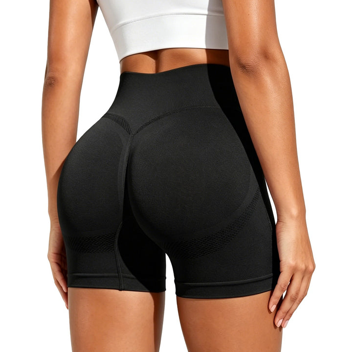 Women High Waist Scrunch Butting Yoga Shorts Workout Gym Booty Biker Short Pants