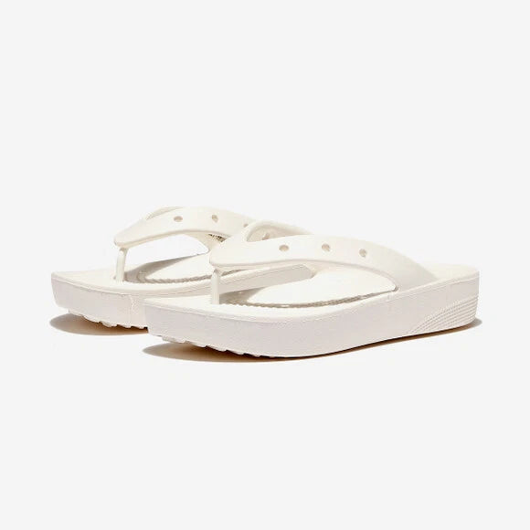 CROCS Classic Platform Womens Flip Flop White 207714-100 - image 1