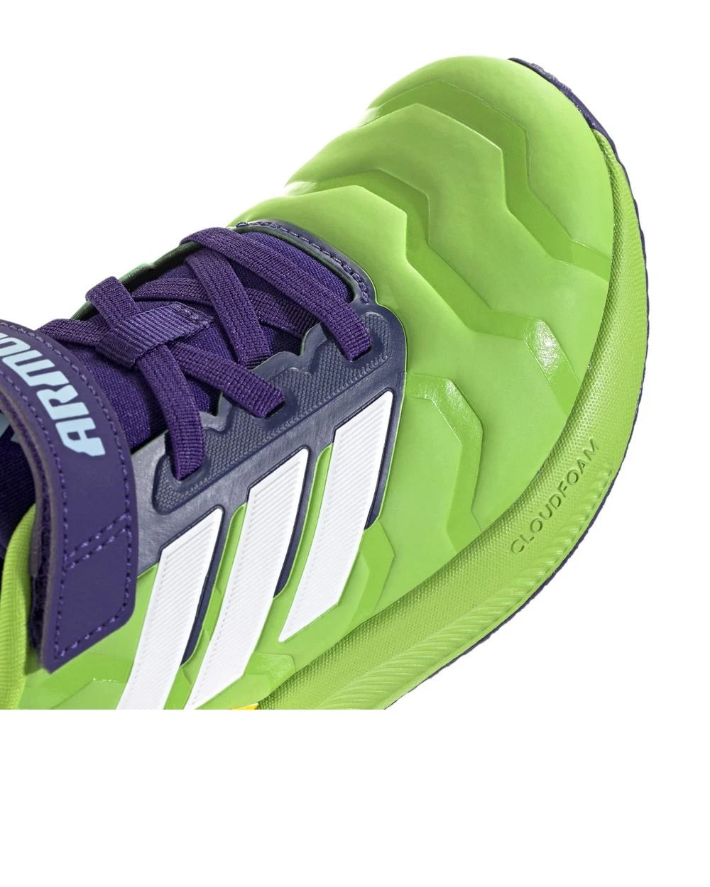 Kids Adidas Marvel Runfalcon 5 Iron Hulk Green Athletic Shoes - image 3