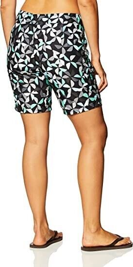 Kanu Surf Women's Oceanside UPF 50+ Active Swim Board Short, Audrey Black