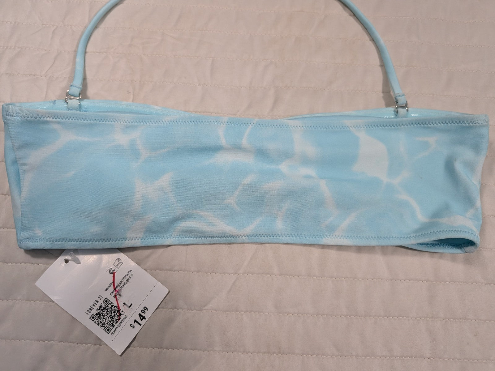 Forever 21 Large Bikini Swim Top Bluestone Turquoise Swimwear