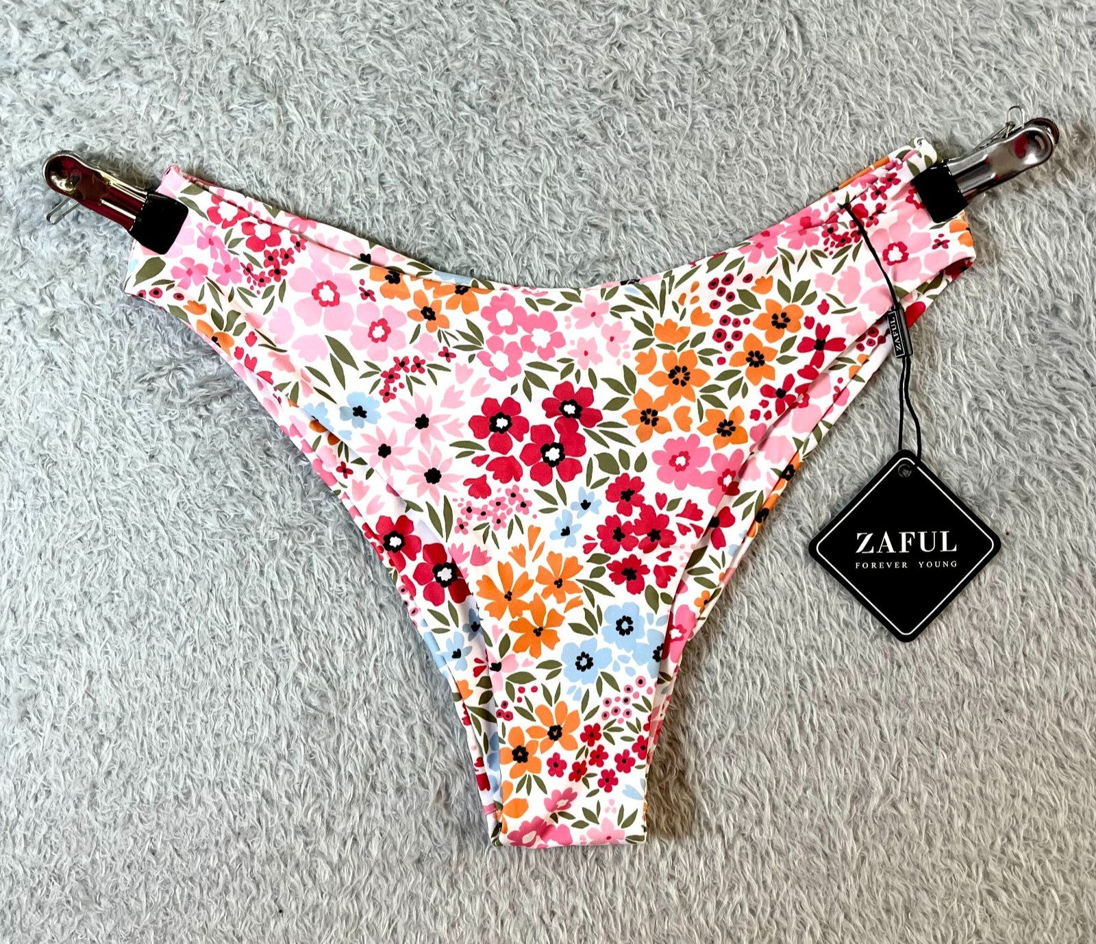 Zaful Forever Young Women's Multicolor Floral Print Bikini Set