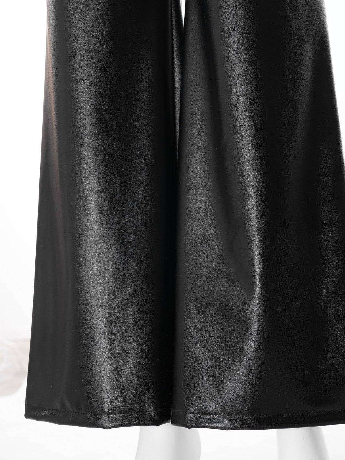 Women Jumpsuit Elegant PU Leather Chic Romper Fashion Cold Shoulder Cargo Club