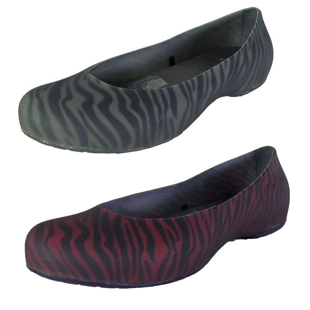 Crocs Womens Thermalucent Zebra Print Flat Shoes - image 1