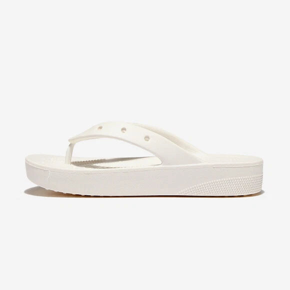 CROCS Classic Platform Womens Flip Flop White 207714-100 - image 4