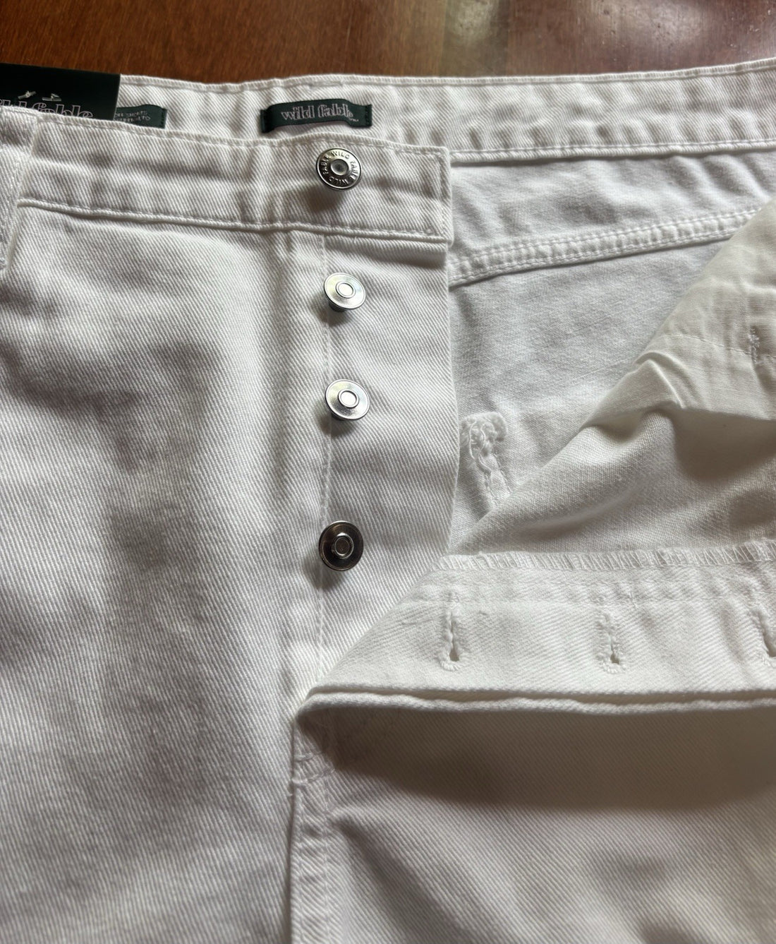 Wild Fable Women's White Denim Jean Shorts Distressed Cut Offs