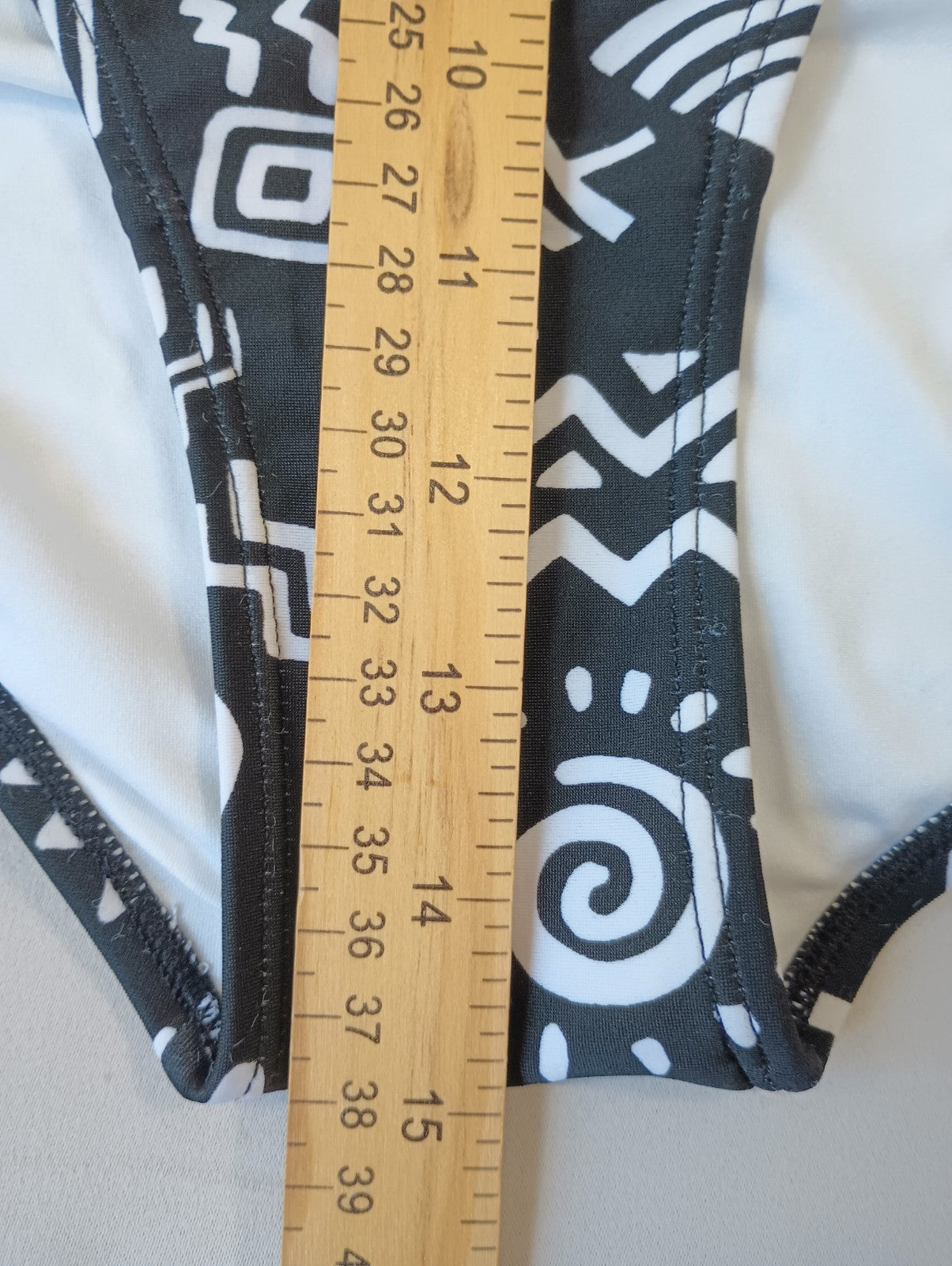 Forever 21 Plus 1X Black White Swim Bikini Bottoms Side Accent Hygiene Liner
