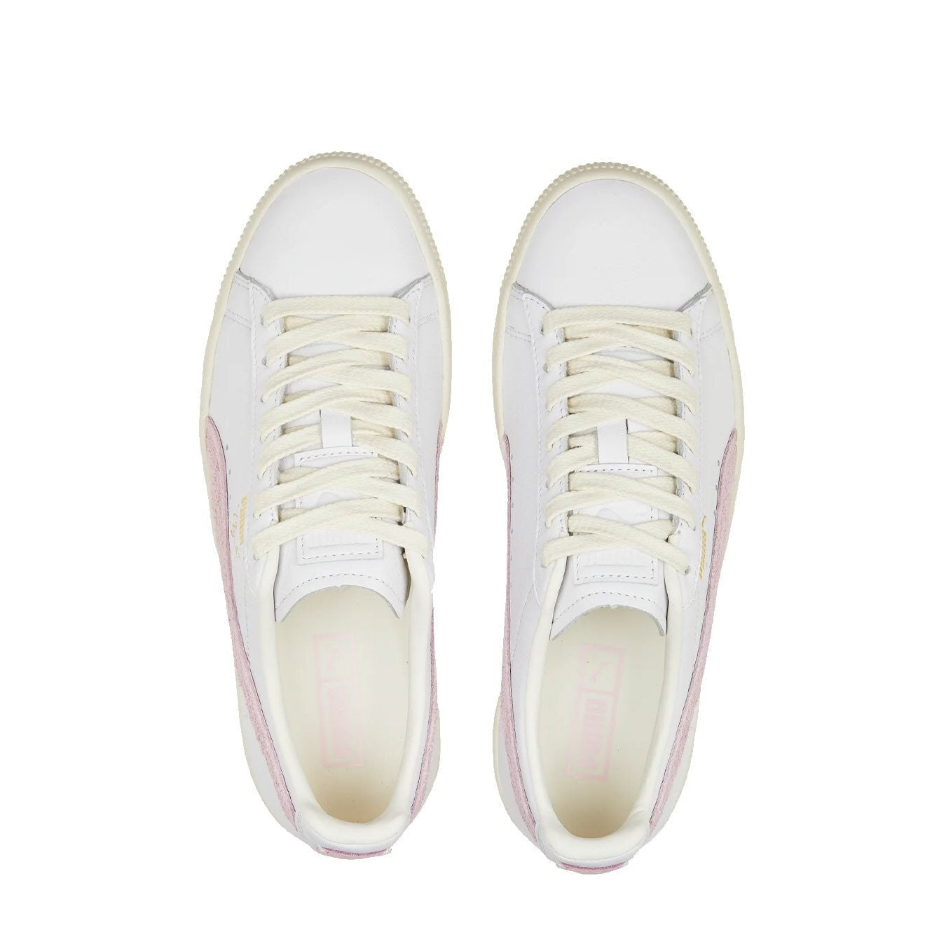Puma Clyde Base Trainer Puma White / Pearl Pink / Puma Team Gold - Image 2