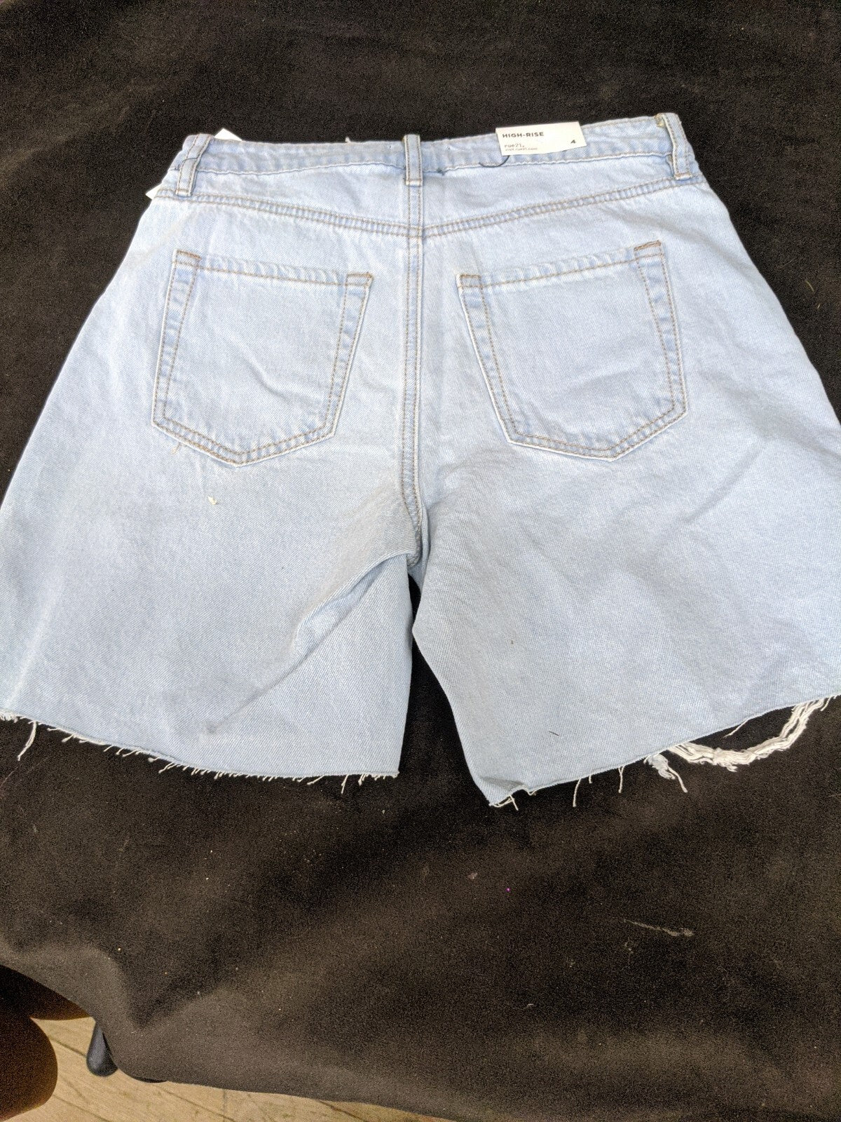 Rue21 Boyfriend Short Denim Jean Shorts Distressed Cut Off High Rise