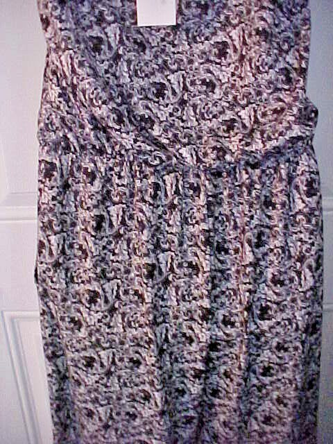 Exist Womens Jump Suit Size Large Black and White Print Strapless Polyester