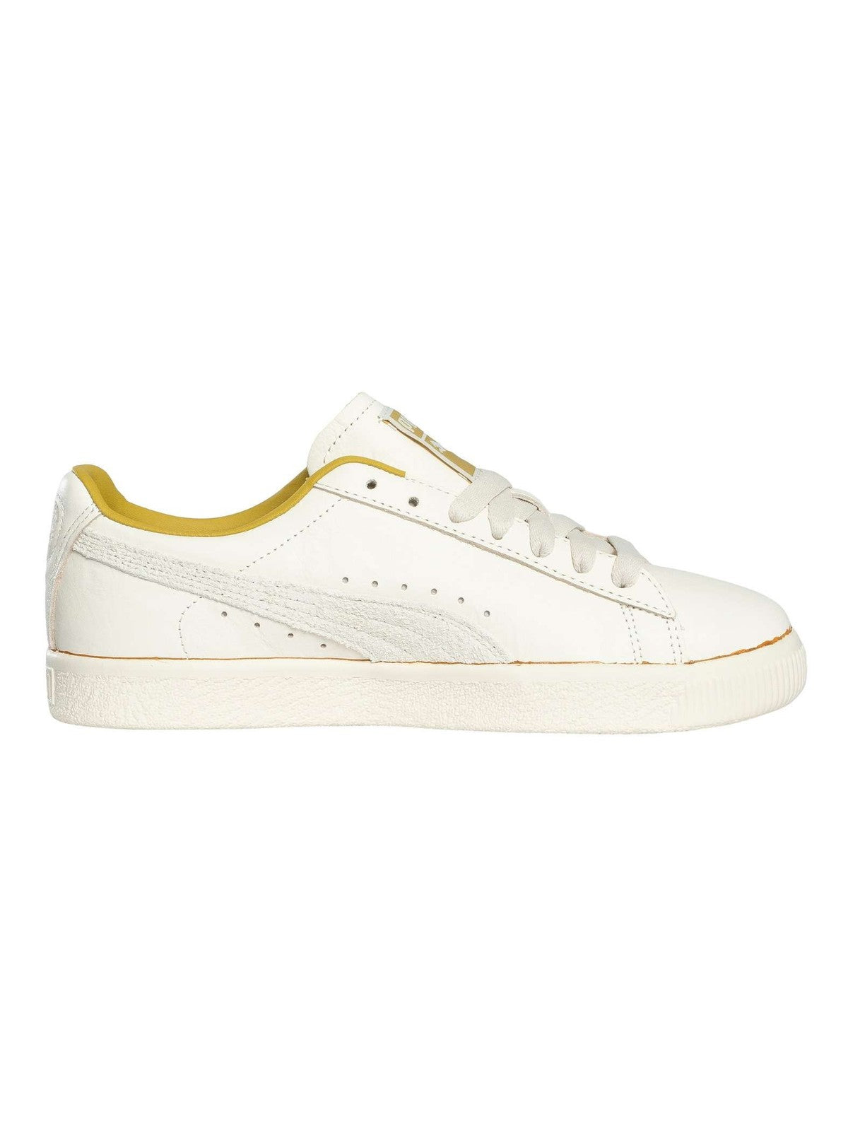 Puma Men's Clyde The Neverworn Leather Trainers, White - Image 3