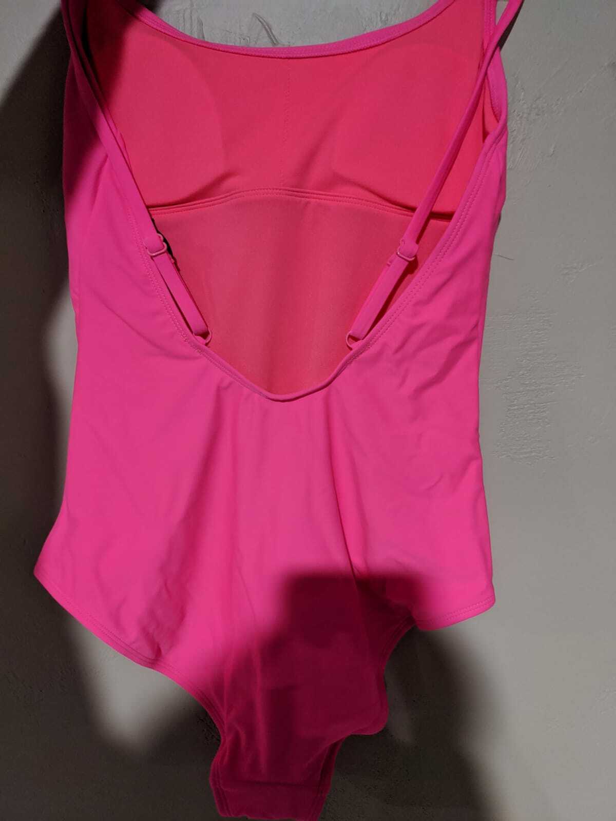 No Boundaries 1 PC Bikini Fit Pink Out of Office Swimsuit
