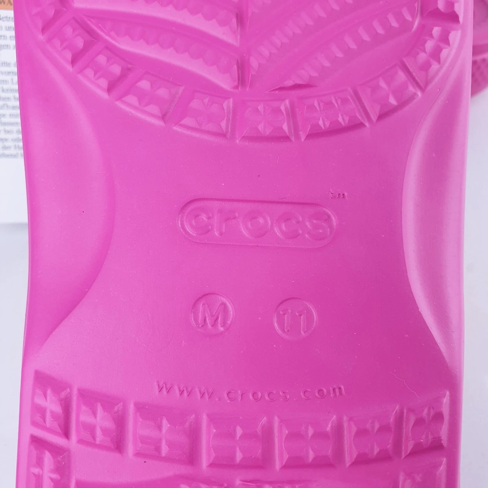CROCS Womens Mens Classic Ombre Sandals Size USA M 11/W 13 Juice Pink NEW In Bag - image 15