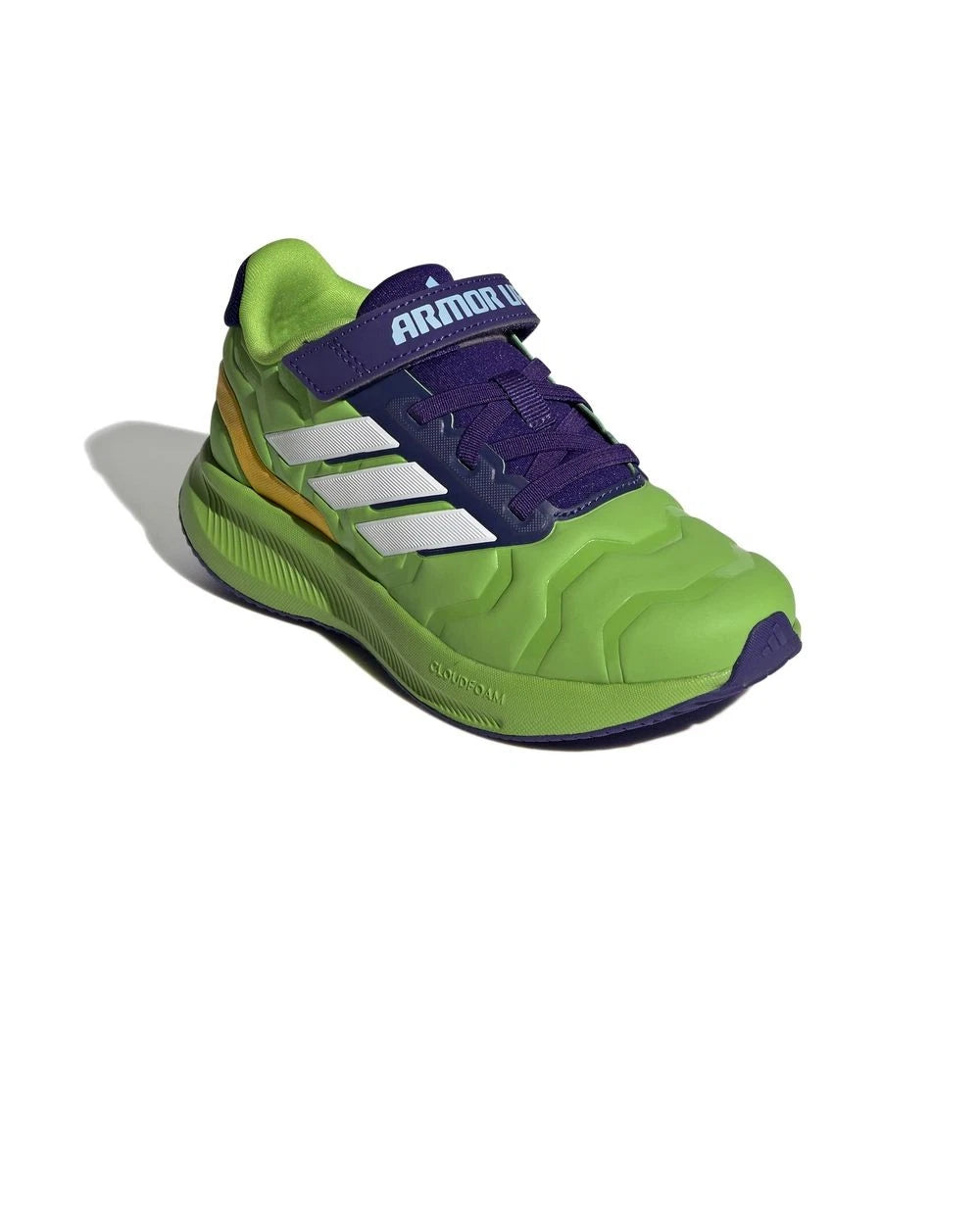 Kids Adidas Marvel Runfalcon 5 Iron Hulk Green Athletic Shoes - image 4