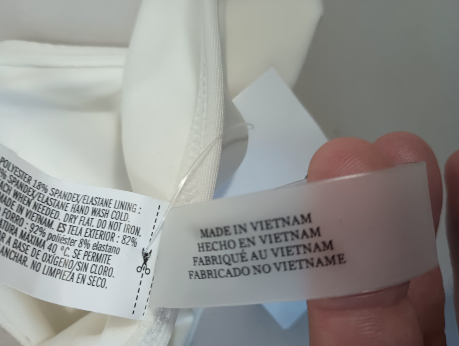 Forever 21 Small Ivory White Swim Bikini Bottoms Si Medallion Hygienic Liner