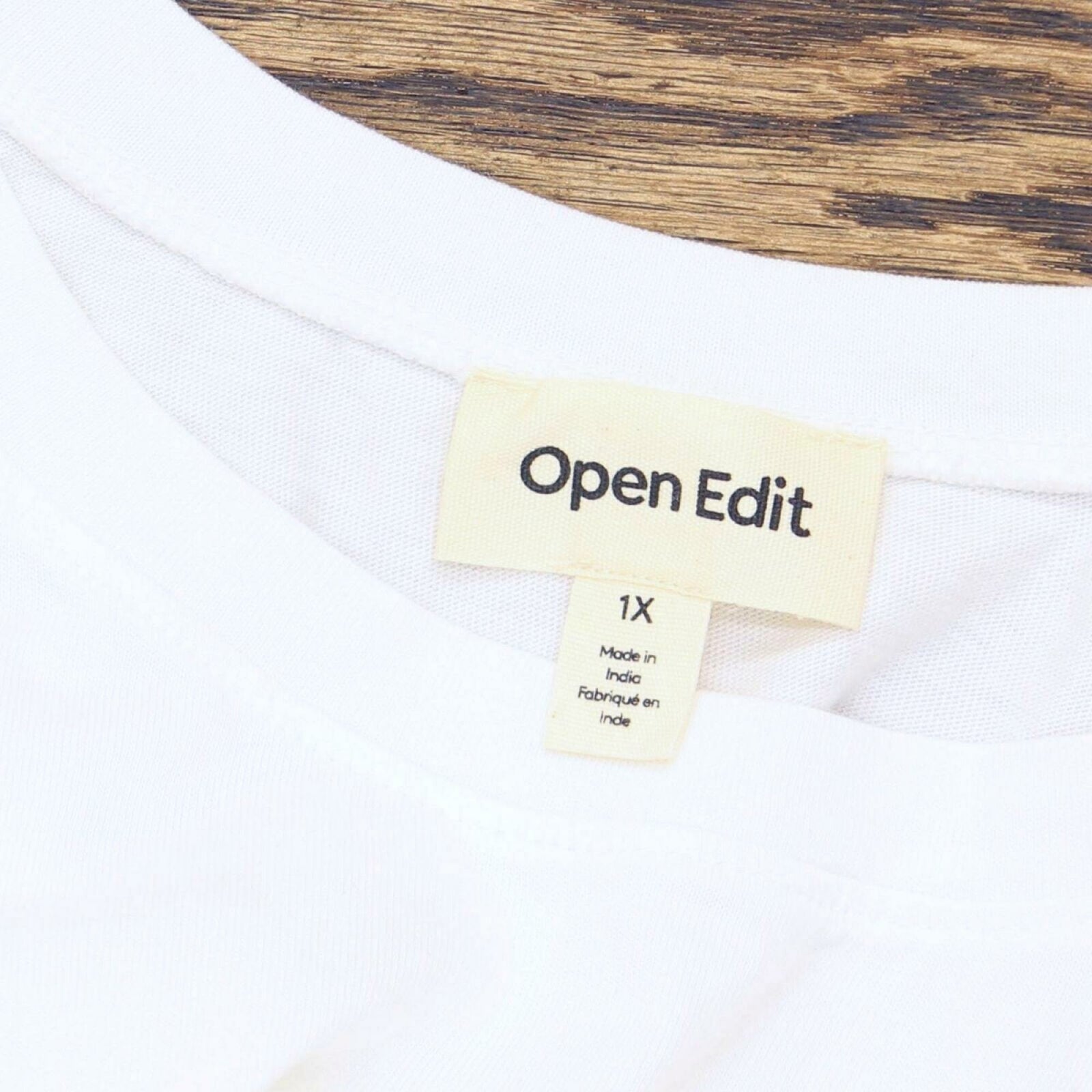 Open Edit Womens Plus Size Boxy Crop Top